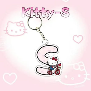 Hello Kitty Personalised Letter Keychain