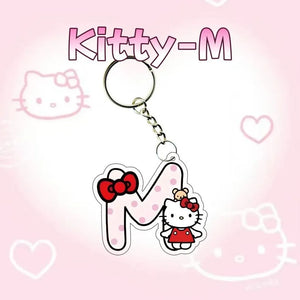 Hello Kitty Personalised Letter Keychain