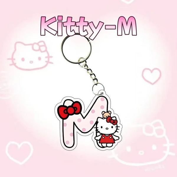Hello Kitty Personalised Letter Keychain