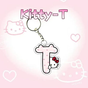 Hello Kitty Personalised Letter Keychain
