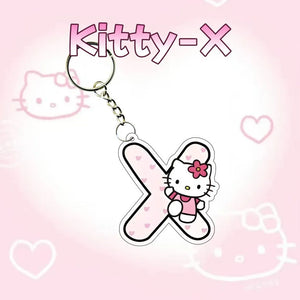 Hello Kitty Personalised Letter Keychain