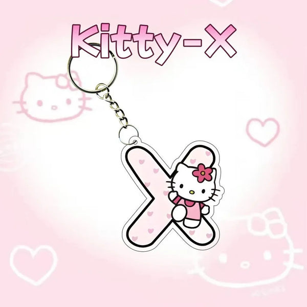 Hello Kitty Personalised Letter Keychain