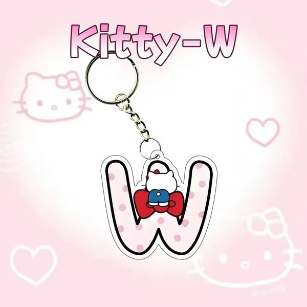 Hello Kitty Personalised Letter Keychain