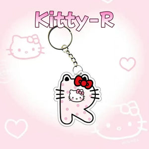 Hello Kitty Personalised Letter Keychain
