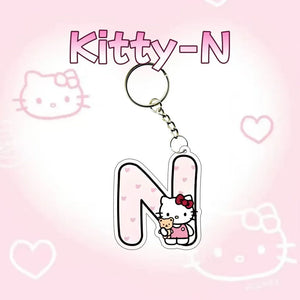 Hello Kitty Personalised Letter Keychain