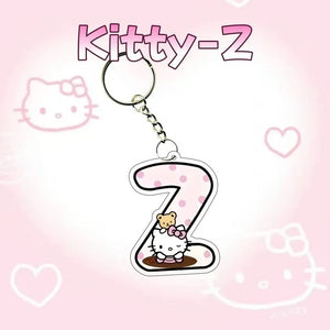 Hello Kitty Personalised Letter Keychain