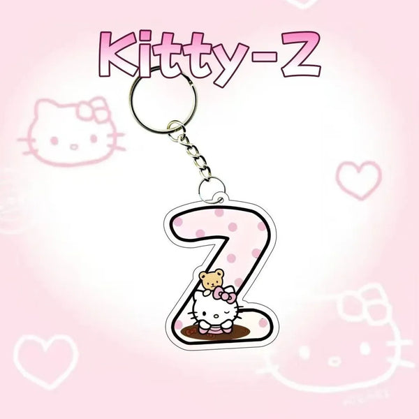 Hello Kitty Personalised Letter Keychain