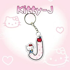 Hello Kitty Personalised Letter Keychain