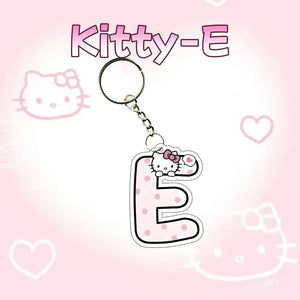 Hello Kitty Personalised Letter Keychain