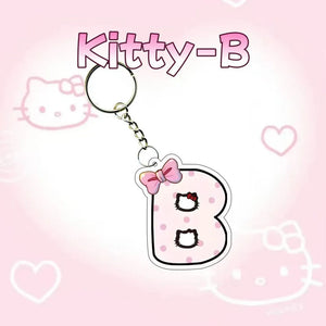 Hello Kitty Personalised Letter Keychain