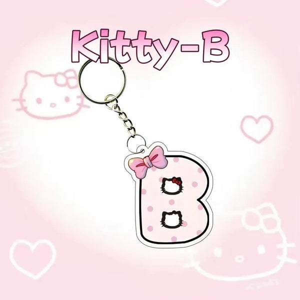 Hello Kitty Personalised Letter Keychain