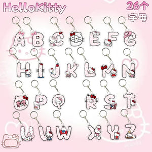Hello Kitty Personalised Letter Keychain