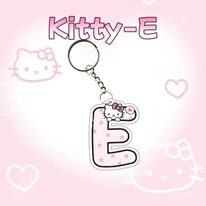Hello Kitty Personalised Letter Keychain