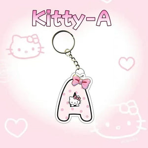 Hello Kitty Personalised Letter Keychain