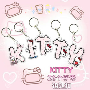 Hello Kitty Personalised Letter Keychain