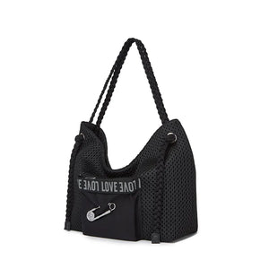 Urban Punk Breathable Mesh Slouchy Hobo Bag