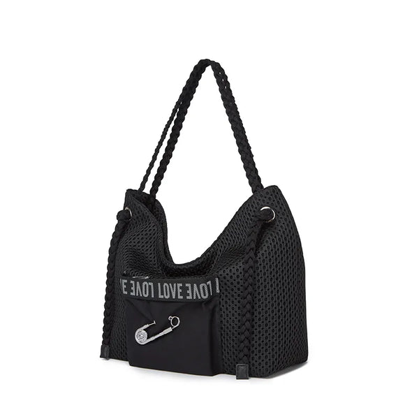Urban Punk Breathable Mesh Slouchy Hobo Bag