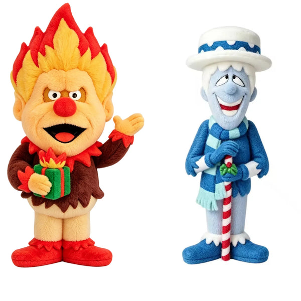 Heat Miser and Snow Miser Soft Cuddle Plush Set