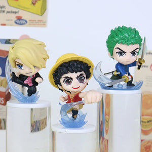 One Piece Ocean Splash Mini Figures (Set of 6)