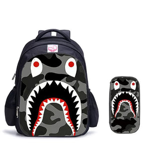 SPG Savage Shark Graphic Streetwear Backpacks