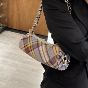 VW Metallic Vegan Leather Cylinder Barrel Bag