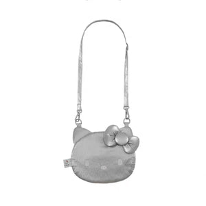 Hello Kitty Blackout Velvet Plush Crossbody Bag