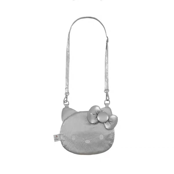 Hello Kitty Blackout Velvet Plush Crossbody Bag
