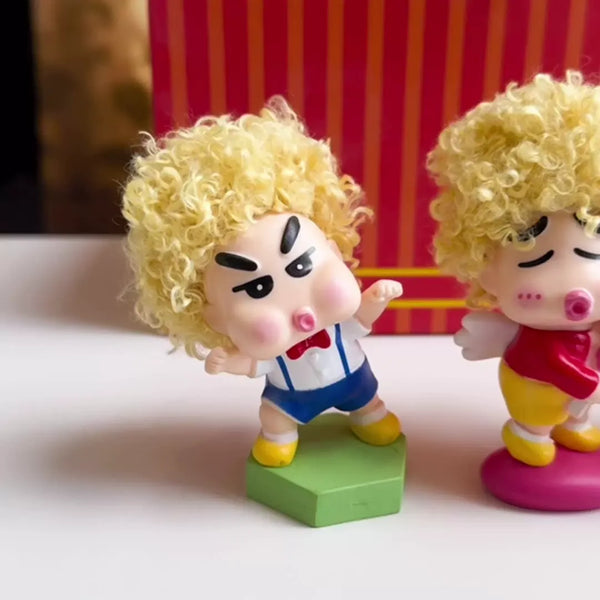 Shinchan Fluffy Ramen Perm Hair Blind Box Figurine