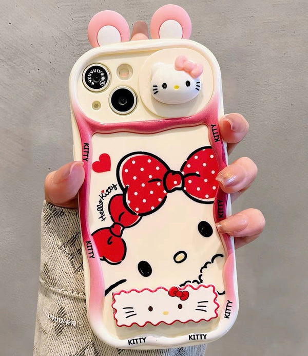Kawaii Kitty Phone Case for iPhone 11/12/12pro max/13/13pro/13pro max/14/14pro/14pro max/15/15pro/15pro max/16/16pro/16pro max PN6980 - Bear Hugs