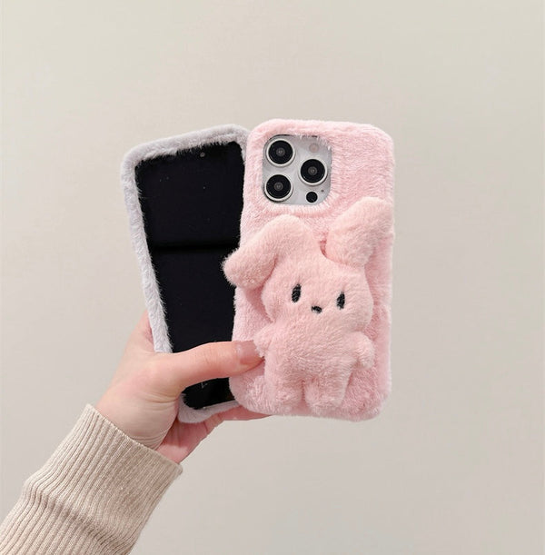 Rabbit Soft Phone Case for iPhone 11/11pro/11pro max/12/12pro/12pro max/13/13pro/13pro max/14/14pro/14plus/14pro max/15/15pro/15pro max/15plus/16/16pro/16pro max PN6863 - Bear Hugs
