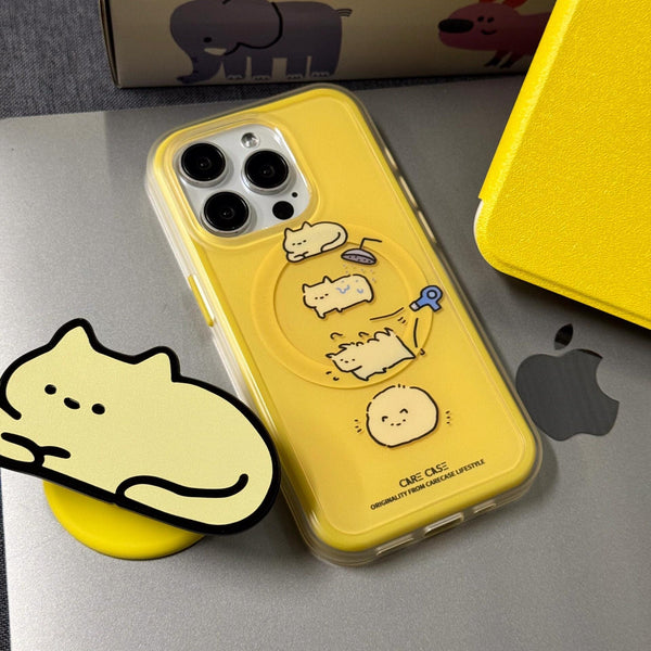 Yellow cat MagSafe case💛 - Bear Hugs