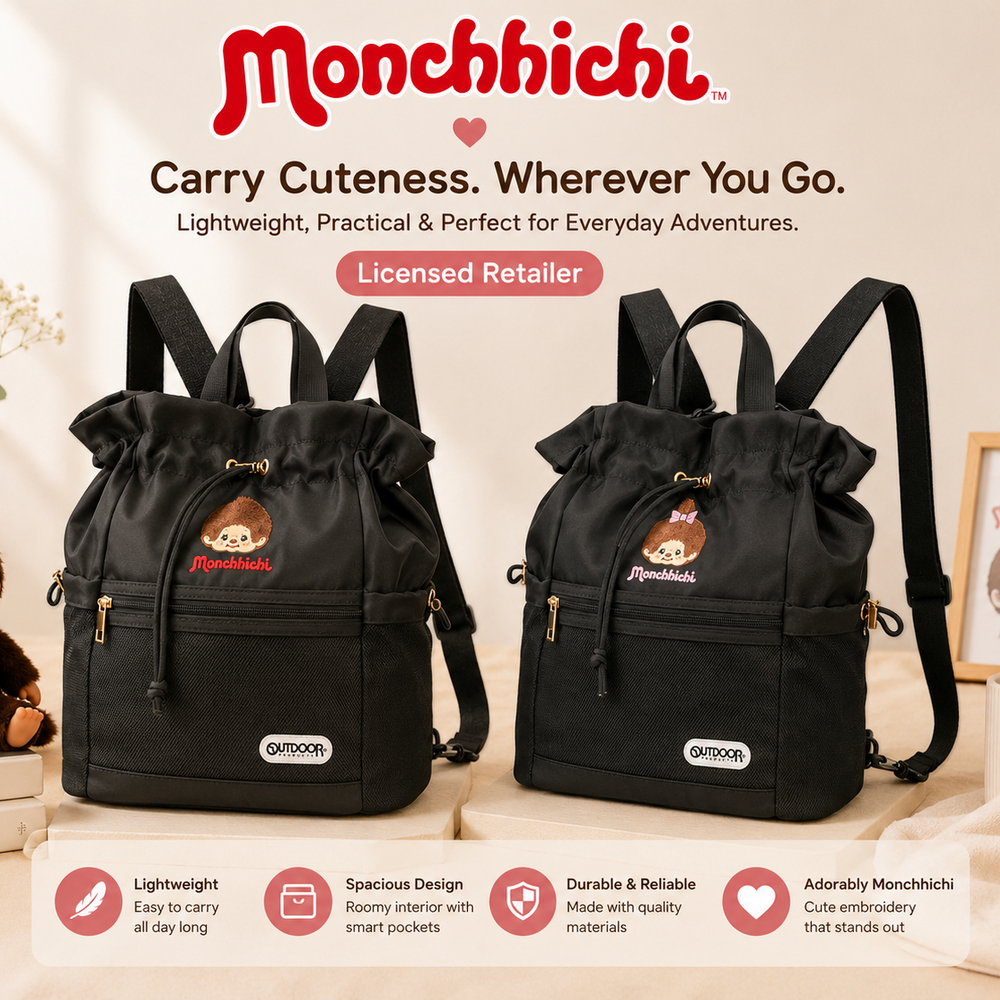 Monchhichi x Outdoor Products Drawstring Backpack