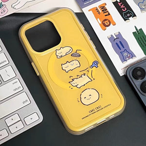 Yellow cat MagSafe case💛 - Bear Hugs