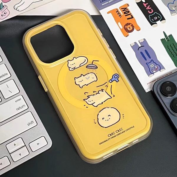 Yellow cat MagSafe case💛 - Bear Hugs
