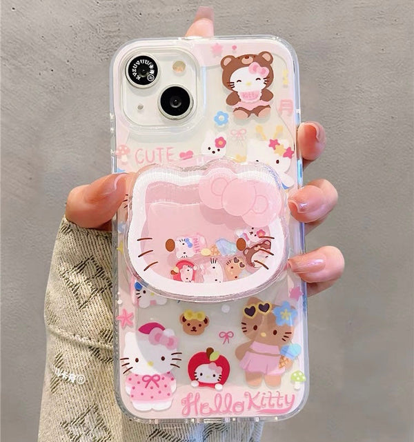 Kawaii Kitty Phone Case for iPhone 12/12pro max/13/13pro/13pro max/14/14pro/14pro max/15/15pro/15pro max/16/16pro/16pro max PN7034 - Bear Hugs
