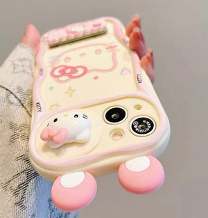 Kawaii Kitty Phone Case for iPhone 11/12/12pro max/13/13pro/13pro max/14/14pro/14pro max/15/15pro/15pro max/16/16pro/16pro max PN6980 - Bear Hugs