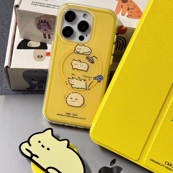 Yellow cat MagSafe case💛 - Bear Hugs