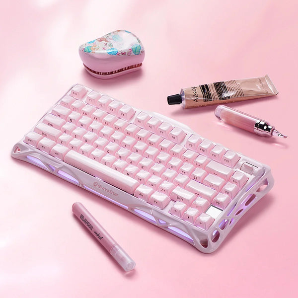 Gravastar Mercury K1 Sakura Pink Keyboard