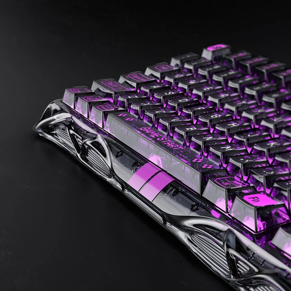 Gravastar Mercury V75 Lite Transparent Black Keyboard