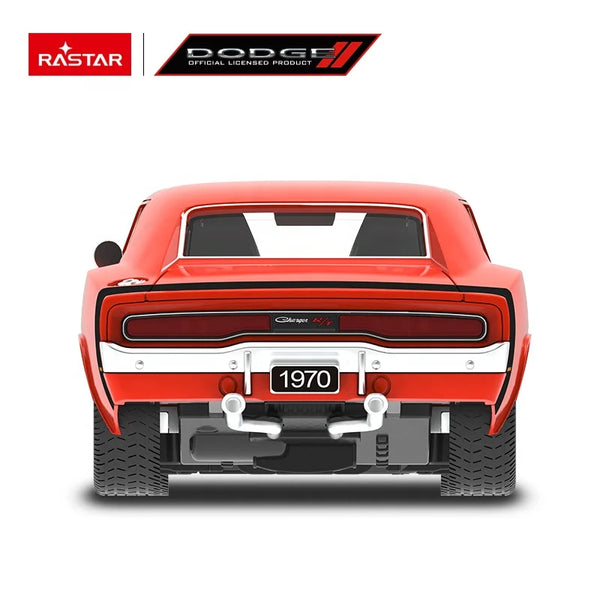 Rastar 99060 1/16 Scale Dodge Electric High Speed Rc Car Vintage Style Racing Muscle Car with LED Lights & Sounds USB Charging - Bear Hugs