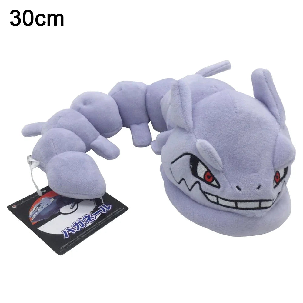 30cm Pokemon Steelix Plush Toys Dolls Soft Long Body Can Bend Snake Shape Stuffed Toys For Children Gift - Bear Hugs