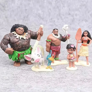 Ocean's Allies Moana Action Figurines (Set of 5)