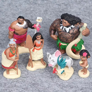 Ocean's Allies Moana Action Figurines (Set of 5)
