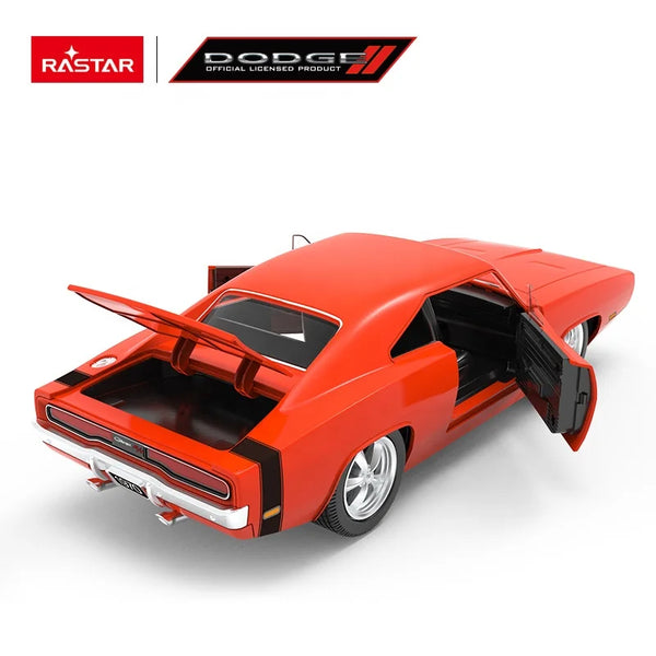 Rastar 99060 1/16 Scale Dodge Electric High Speed Rc Car Vintage Style Racing Muscle Car with LED Lights & Sounds USB Charging - Bear Hugs