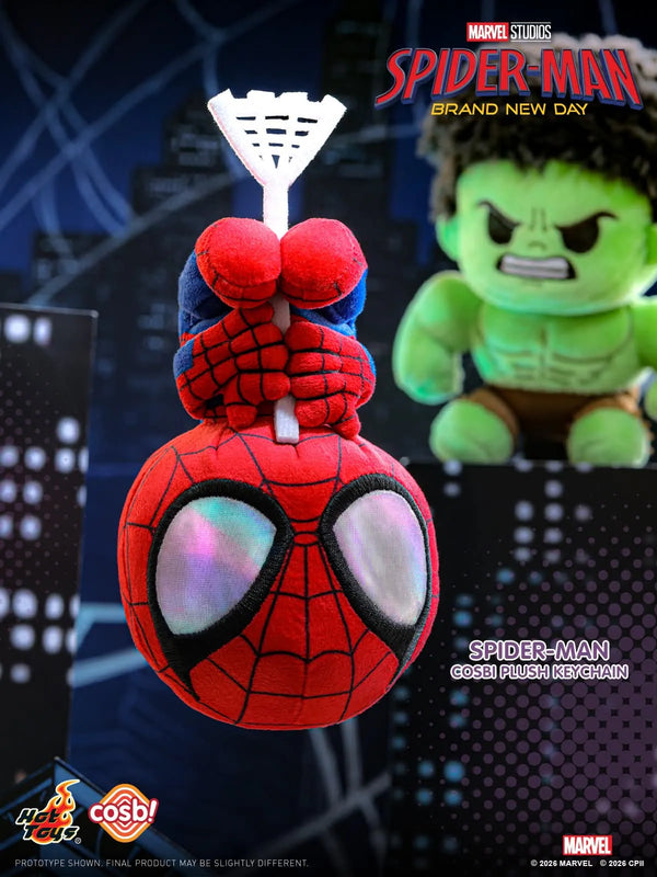Hot Toys Cosbi Spiderman Brand New Day Plush Keychain