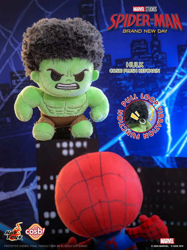 Hot Toys Cosbi Spiderman Brand New Day Plush Keychain