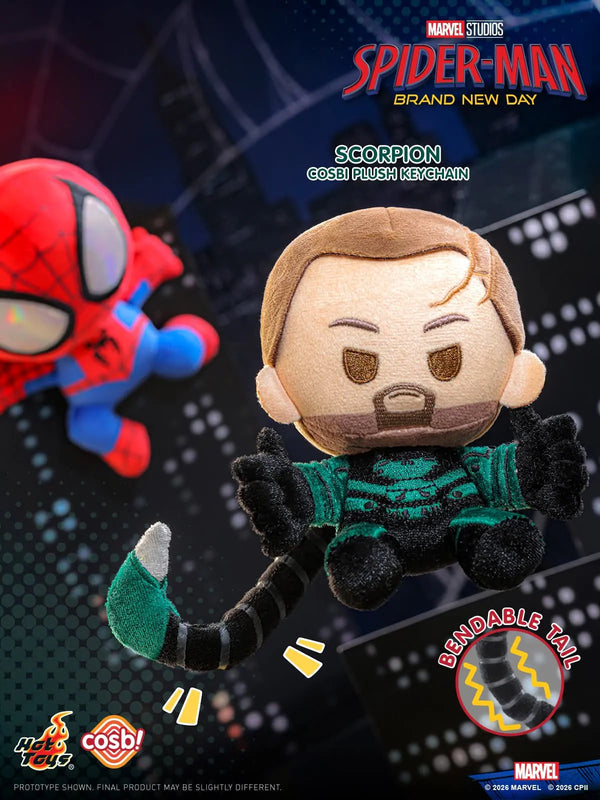 Hot Toys Cosbi Spiderman Brand New Day Plush Keychain