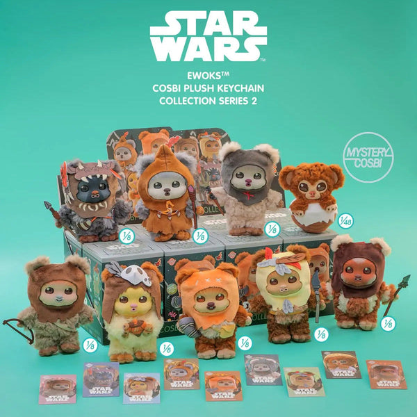 Hot Toys Star Wars Ewoks Cosbi Plush Keychain Collection Series 2 - Bear Hugs