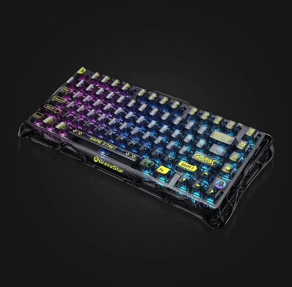 Gravastar Mercury K1 Lite Transparent Black Keyboard