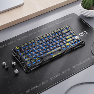 Gravastar Mercury K1 Lite Transparent Black Keyboard